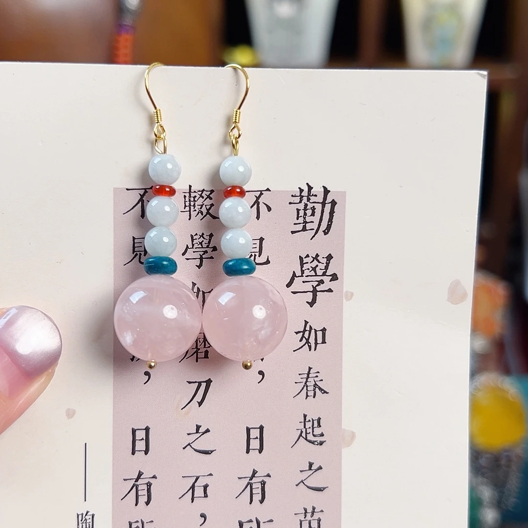 未镶嵌耳饰水晶耳环