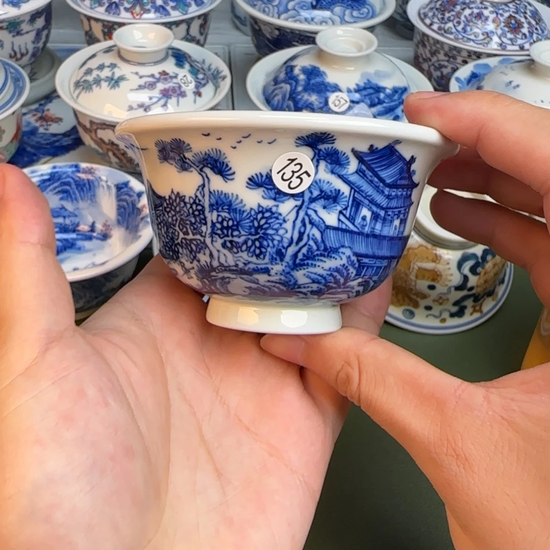 彦祖纯手工手绘茶具135