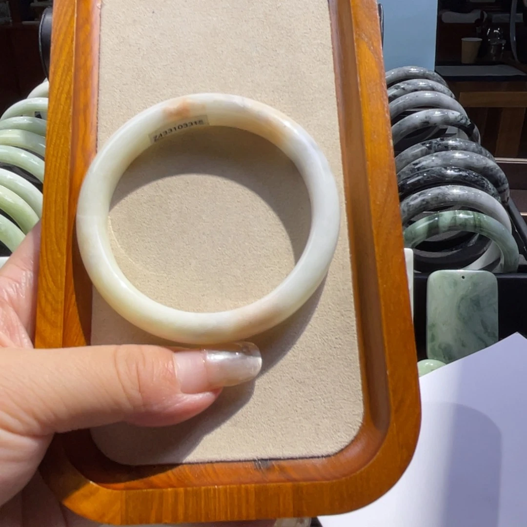 蓝田玉（蛇纹石化大理石玉）手镯未镶嵌Y*