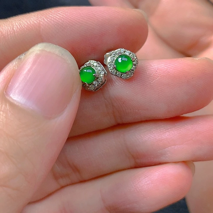 翡翠银S925镶嵌颈饰