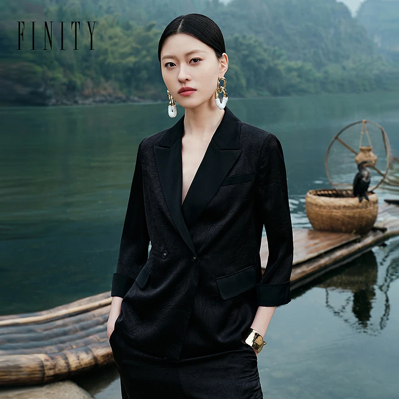 【粉丝专享】FINITY 小香风宽显瘦时尚休闲名媛外套 F21X1D28X1