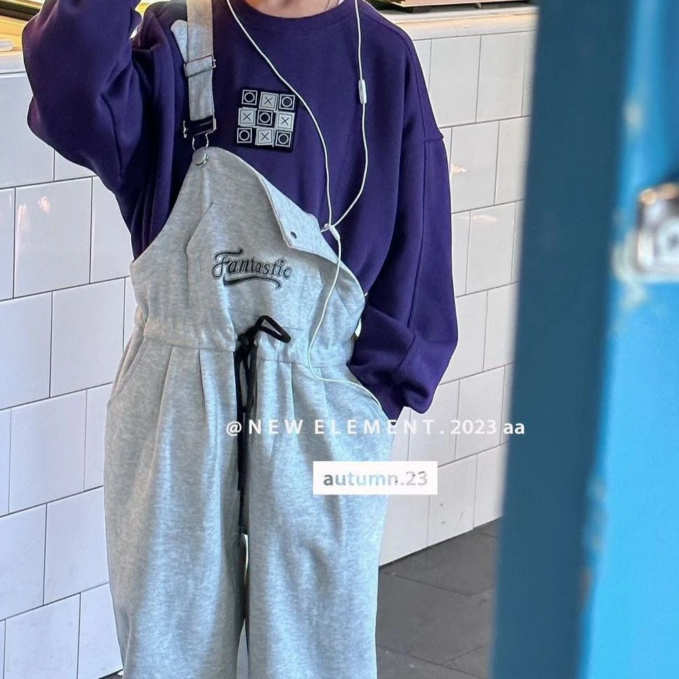 23089高端专享NE春款背带裤灰色