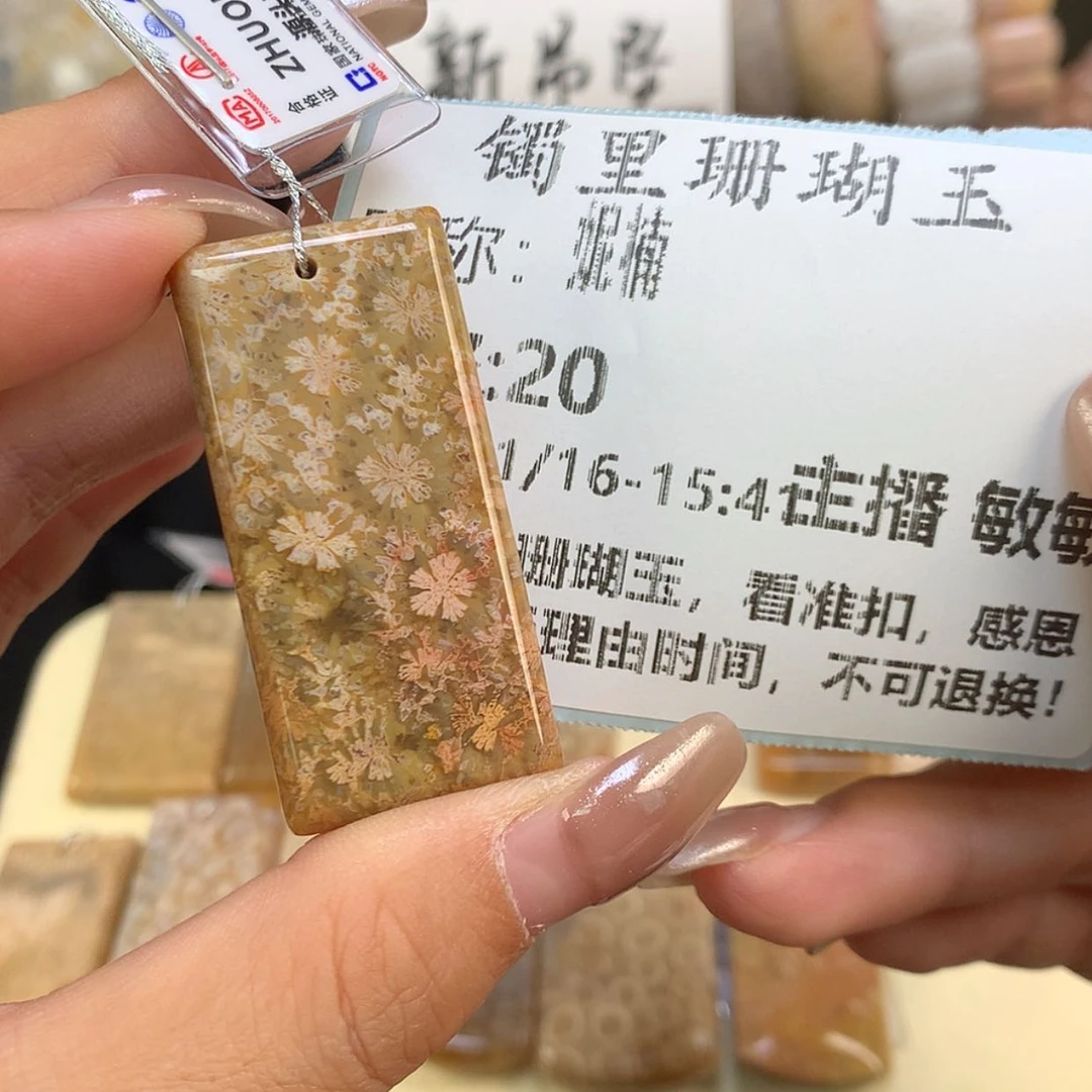 【闪购商品】颈饰未镶嵌硅化珊瑚（珊瑚玉）妮*
