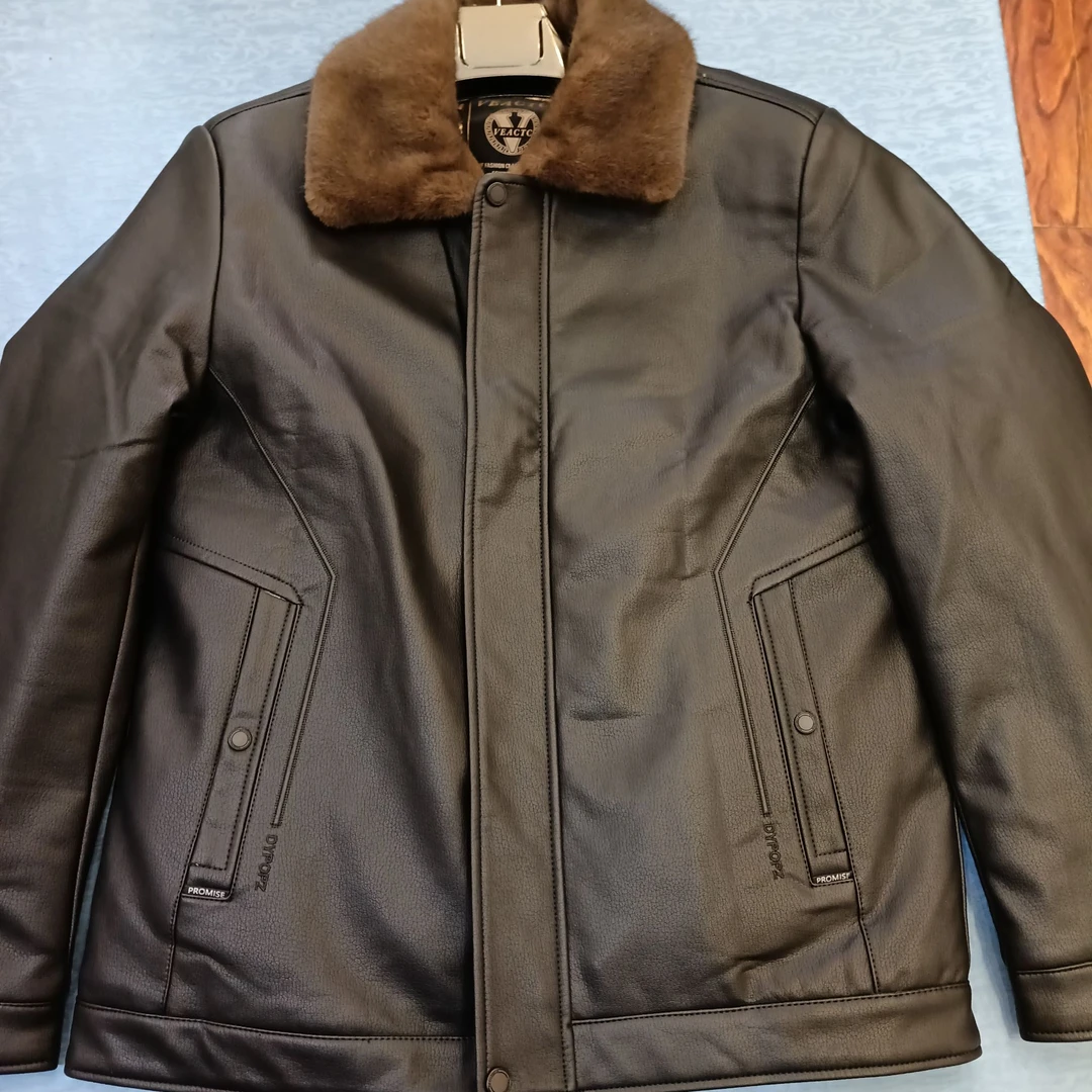 男士皮羽绒服休闲