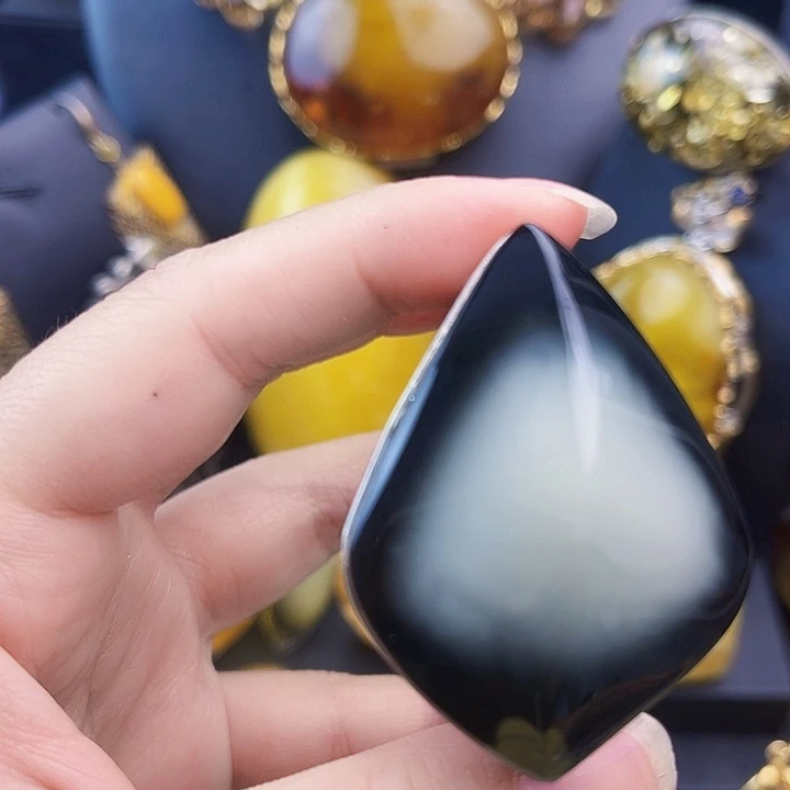 琥珀银S925镶嵌裸石