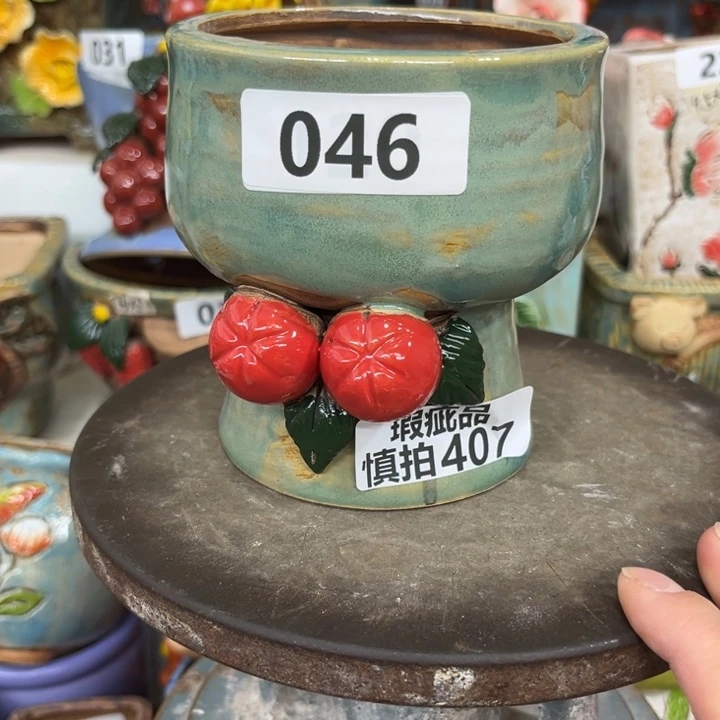 紫砂花盆粗陶材质多肉花盆