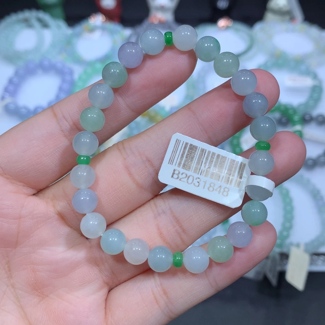 翡翠未镶嵌手串天然