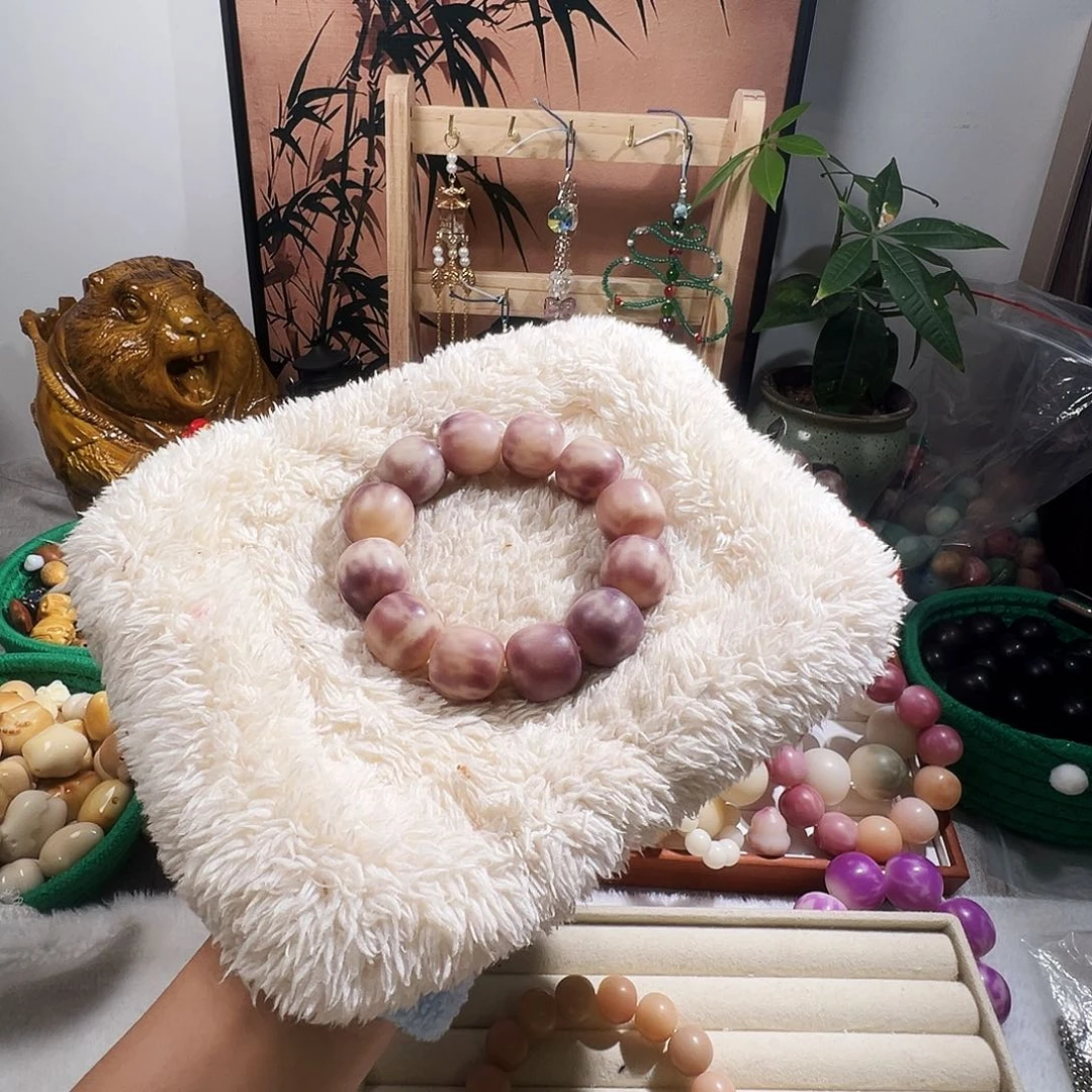 吊坠菩提根/象牙果卡20微瑕紫色