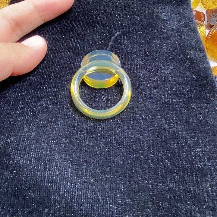 琥珀未镶嵌吊坠(不含链)天然缅甸琥珀金珀指环