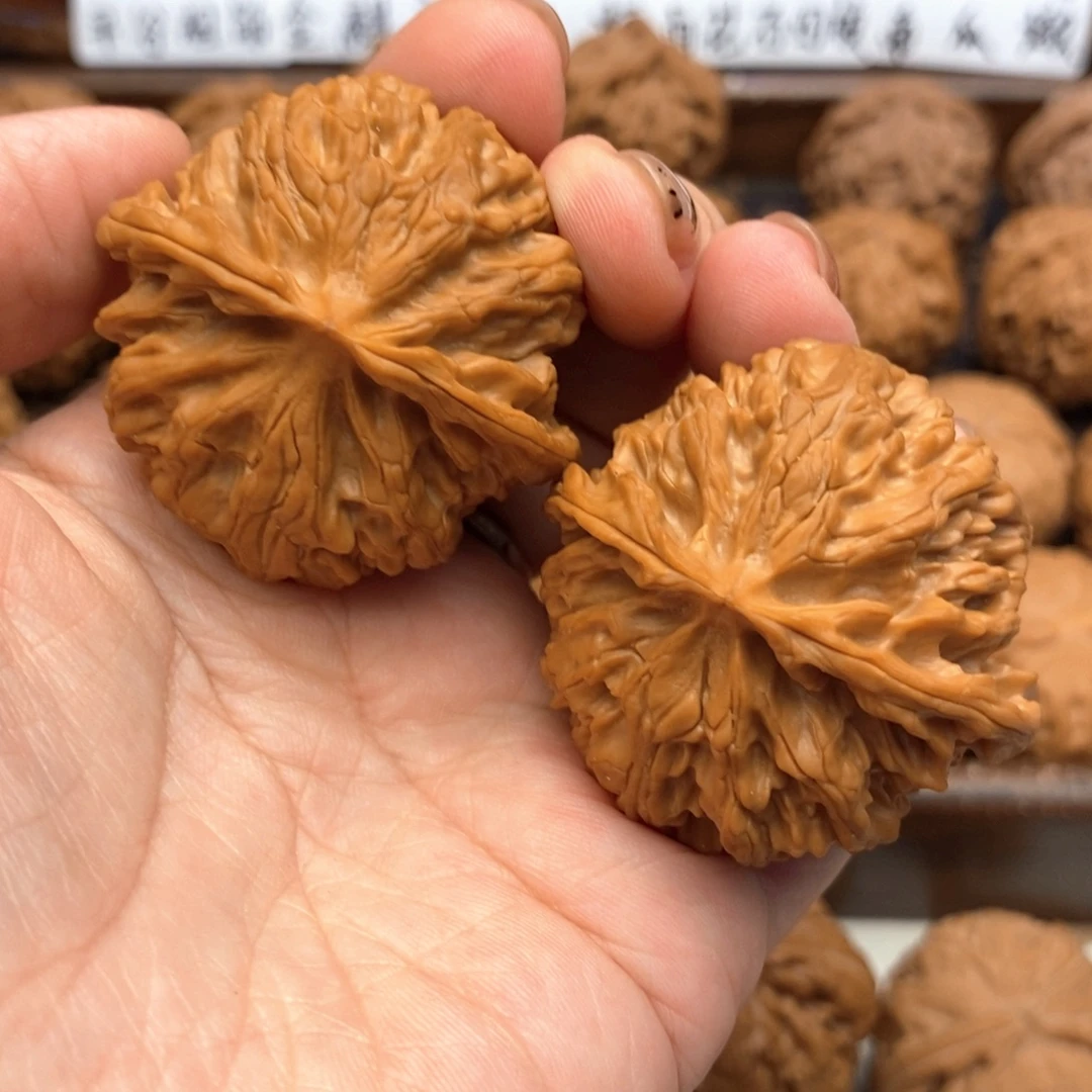 把件文玩核桃43尺全品苹果园