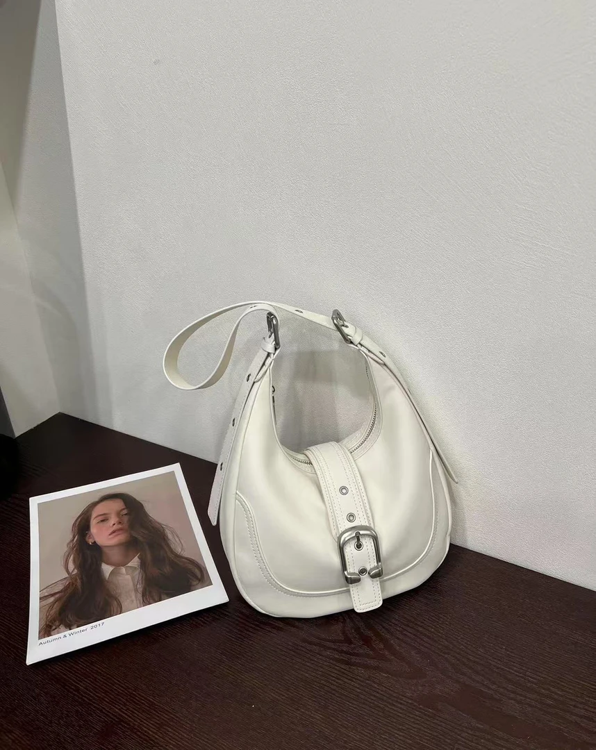 新款韩系马鞍包时尚潮流百搭单肩手拎腋下斜挎包9712#