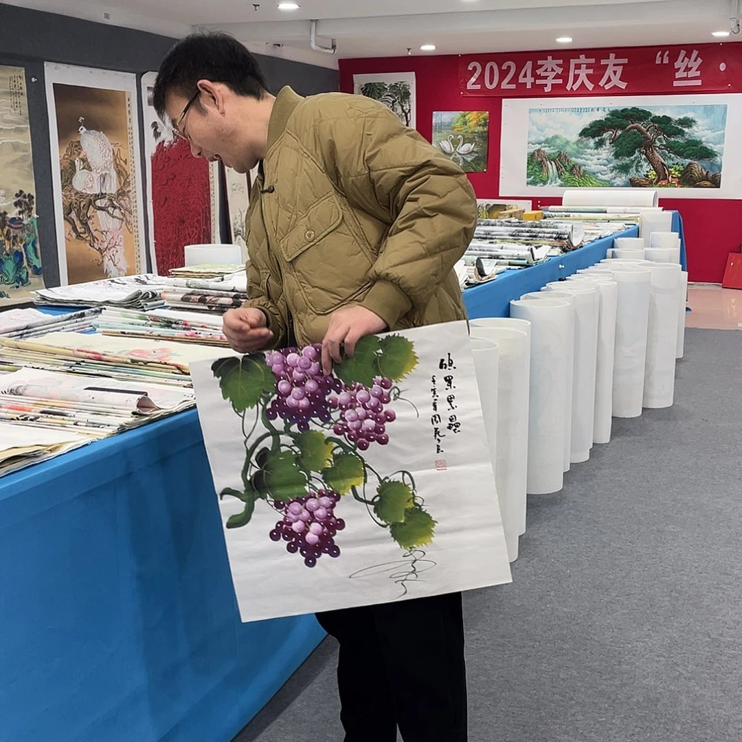 国画今天上午国画作品展示