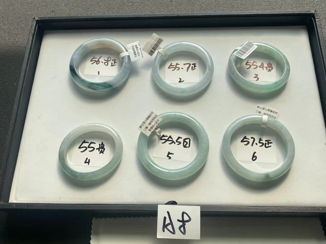 A8盘-青黛翡翠手镯买断多样性发一