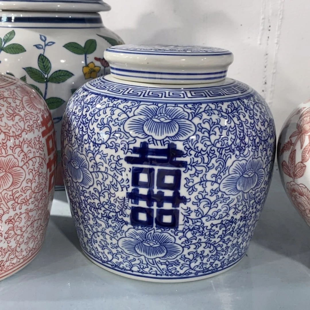 【闪购商品】摆件双喜储物罐……