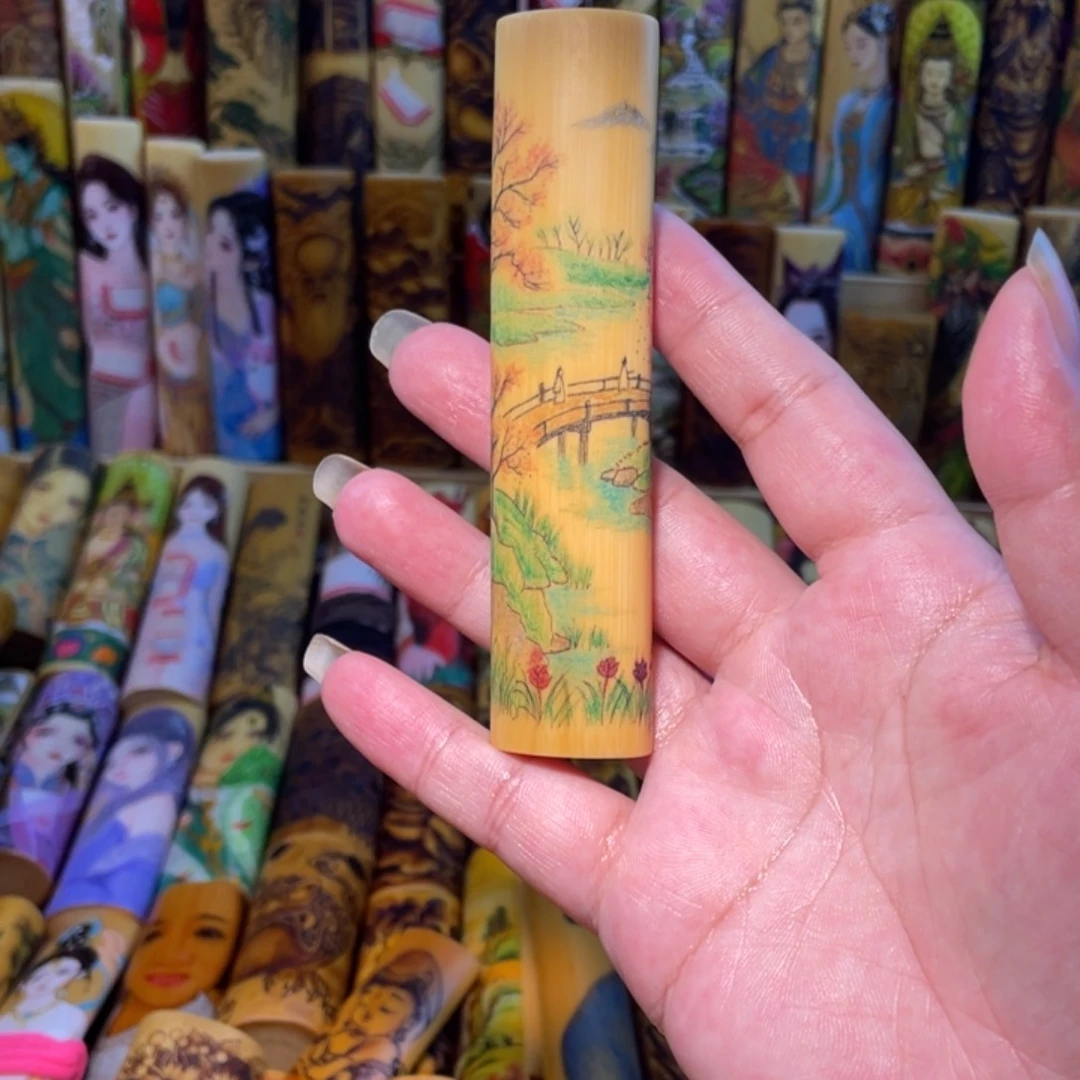 *****竹实心竹手把件手把件