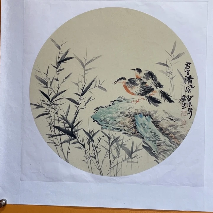 国画李川浦精品花鸟画