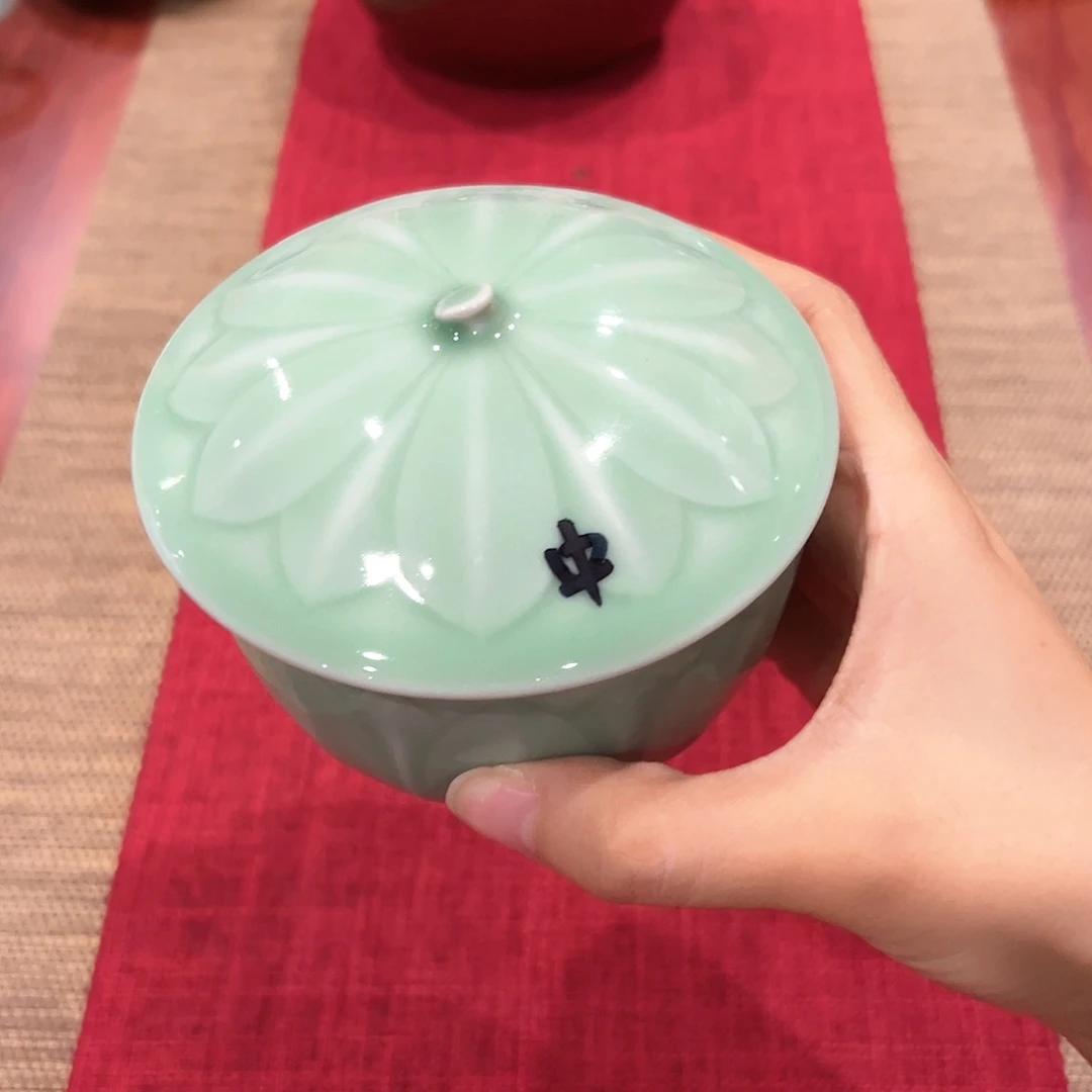 龙泉云间青瓷小米茶器