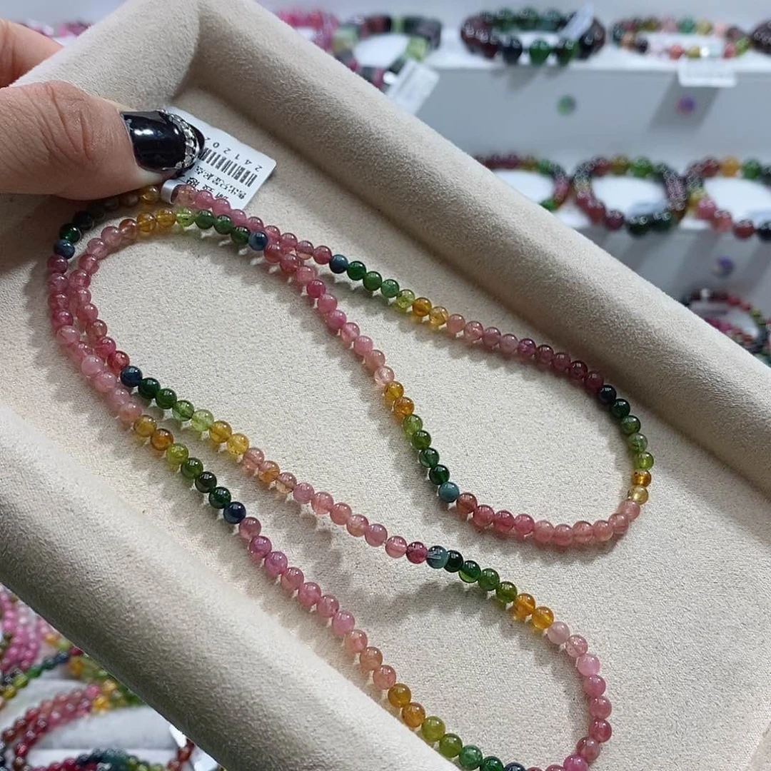 碧玺手链未镶嵌多样性发一条
