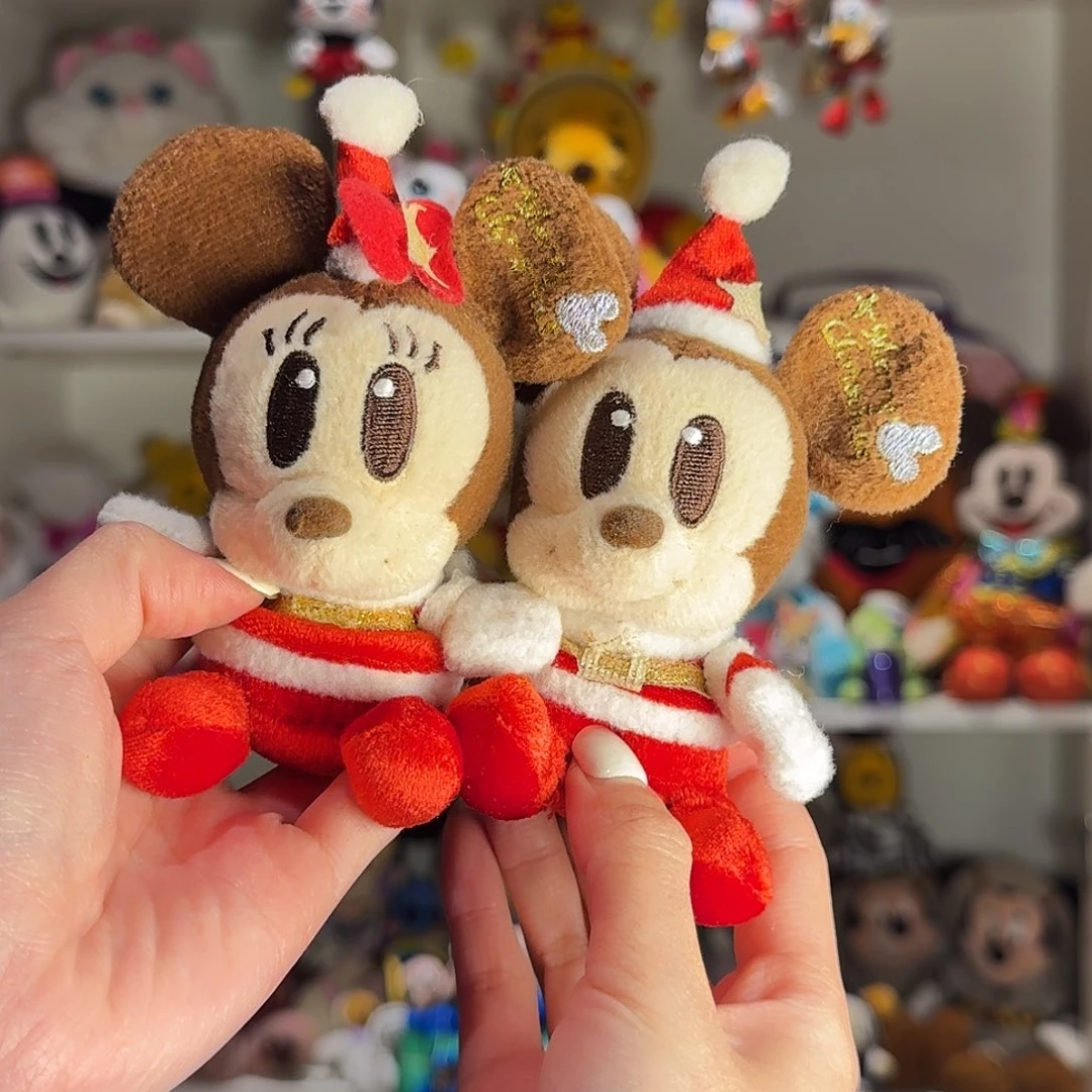 毛绒圣诞米奇米妮一对挂件（小瑕疵）