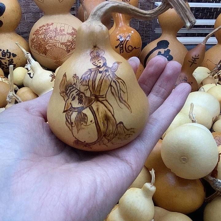 摇***梦香榧木葫芦工艺品