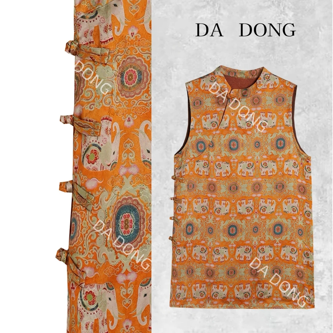 大象--中式国风气质时尚洋气碎花夏季复古显白休闲显瘦轻奢连衣裙