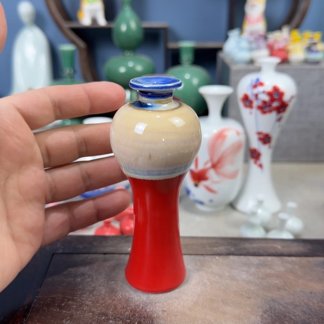 陶瓷手工小花器摆件