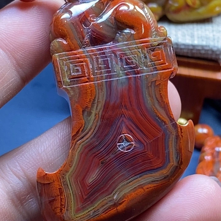 玛瑙/玉髓吊坠(不含链)未镶嵌玉*龙