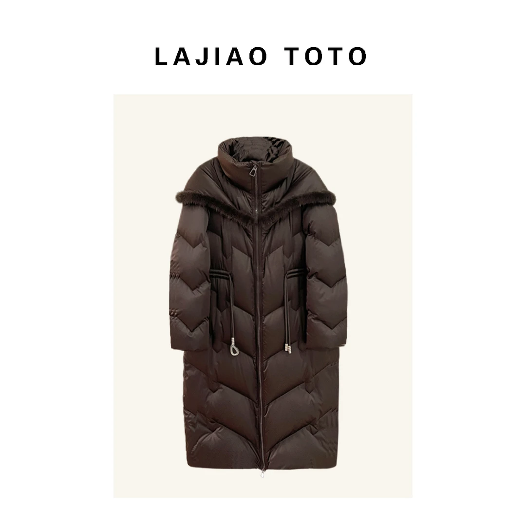 LAJIAO TOTO【气氛担当】冬季厚款保暖女立领鹅绒服外套#624296