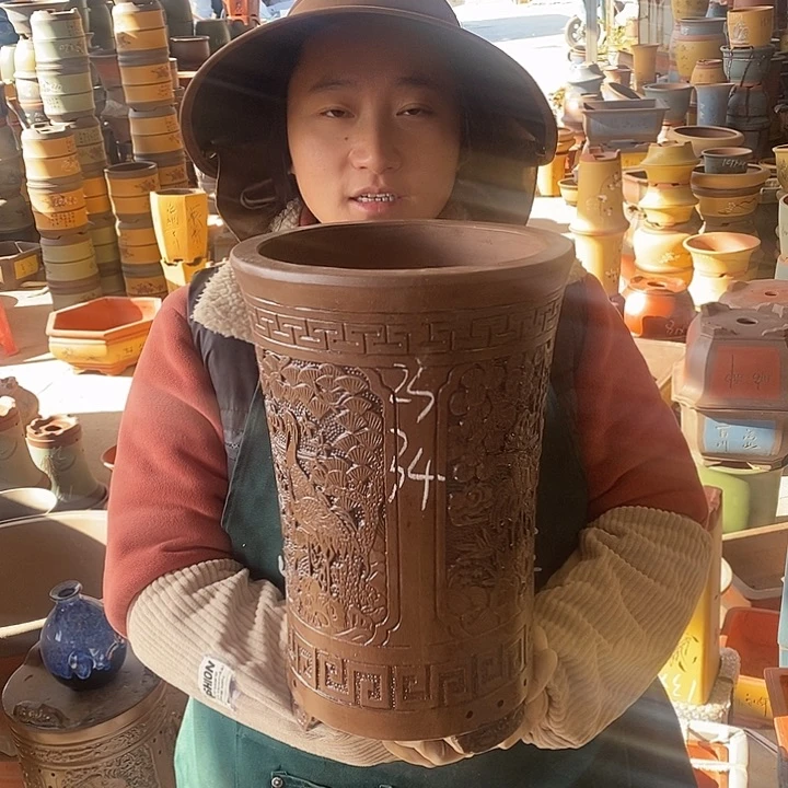 紫砂花盆紫砂花盆