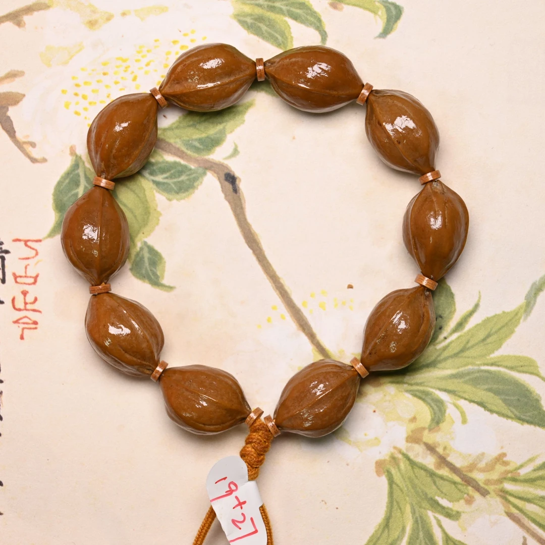 19+27·精挑款·梅林铁核原生态素串橄榄核树主一手货源 318