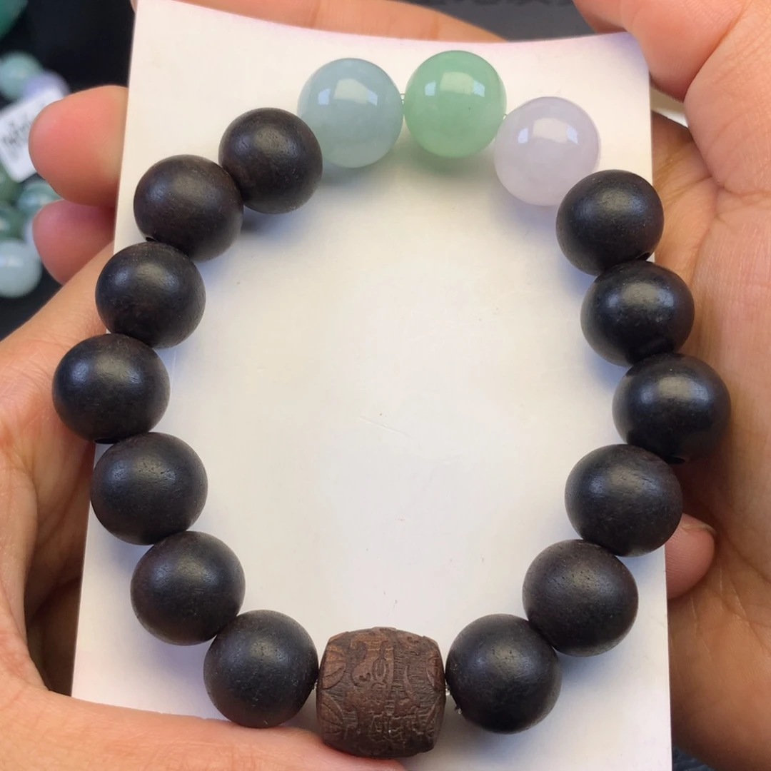 翡翠颈饰未镶嵌天然缅甸翡翠