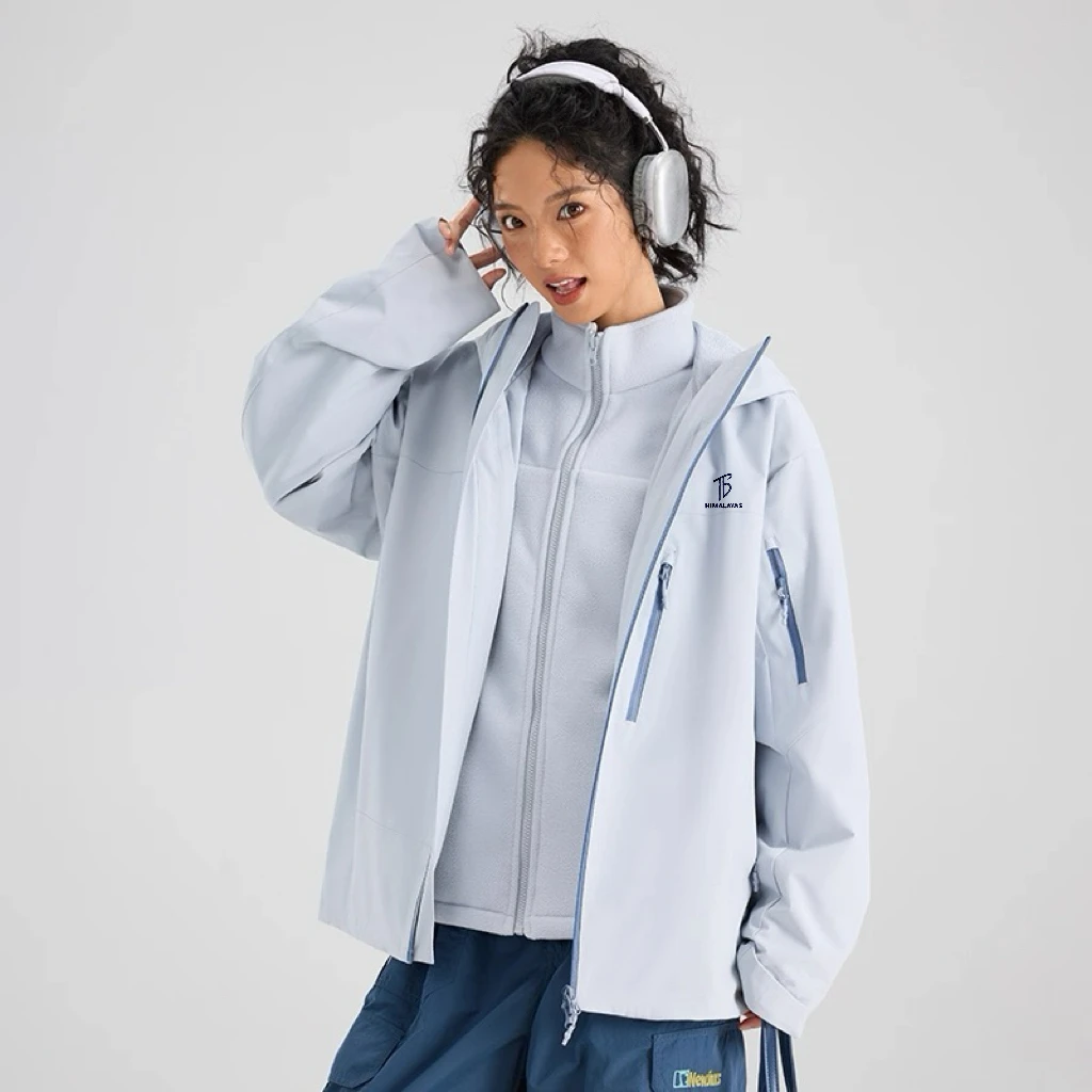TBHimalaya 2025秋冬新款三合一真两件套冲锋衣