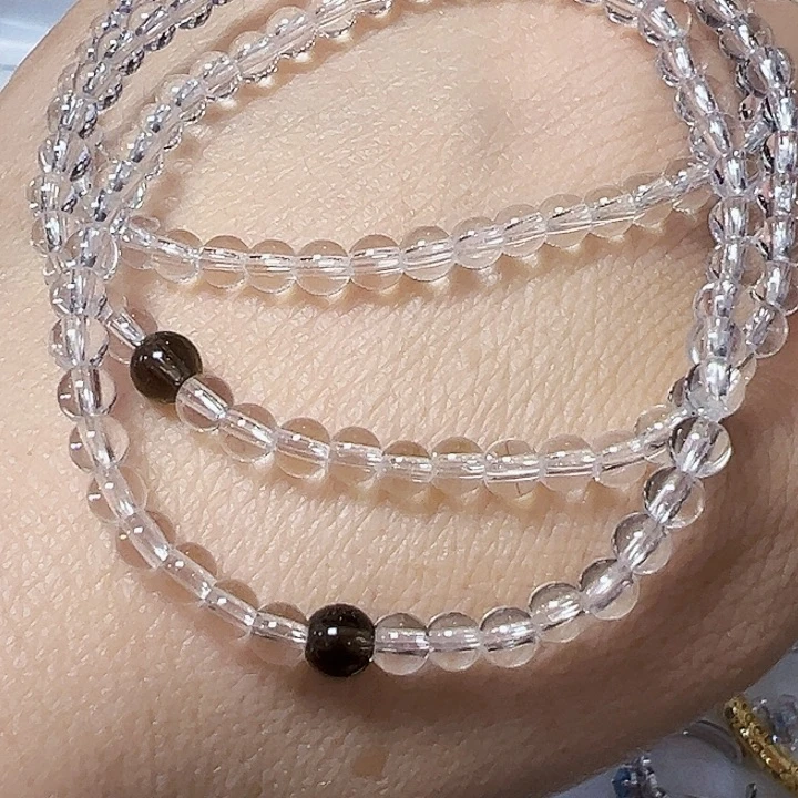 未镶嵌水晶手链4mm