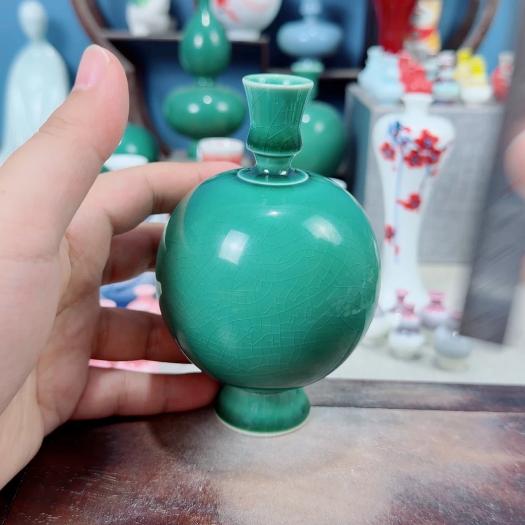 陶瓷手工小花器摆件