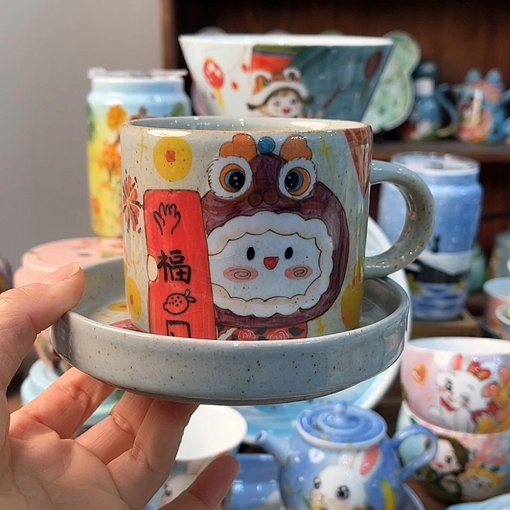 陶景德镇釉下手绘陶瓷