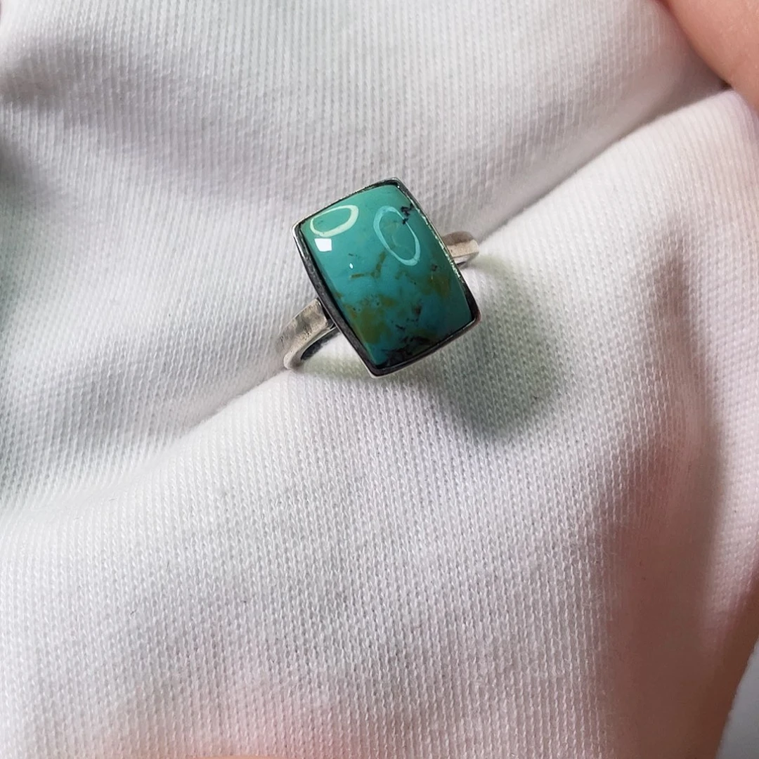 绿松石珠宝奇石银S925镶嵌