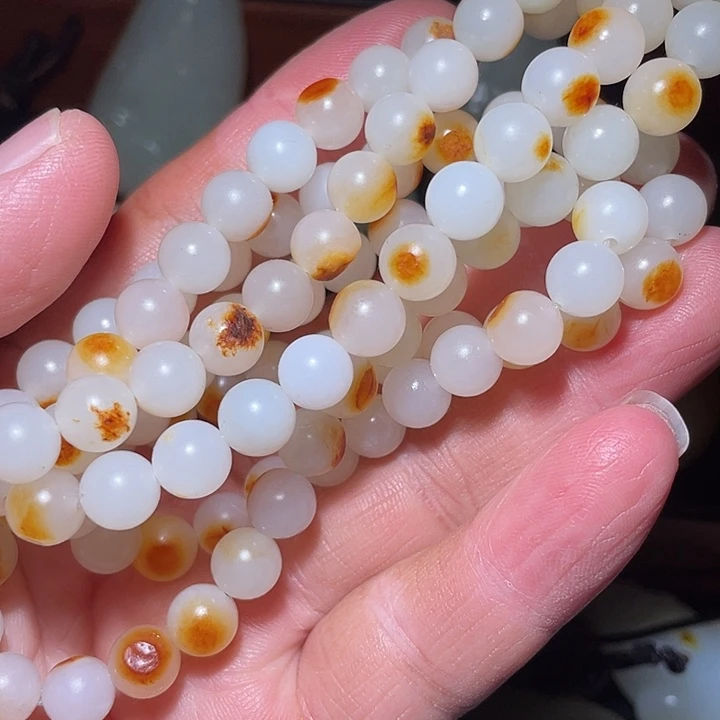 土***山和田玉（白玉）未镶嵌车挂