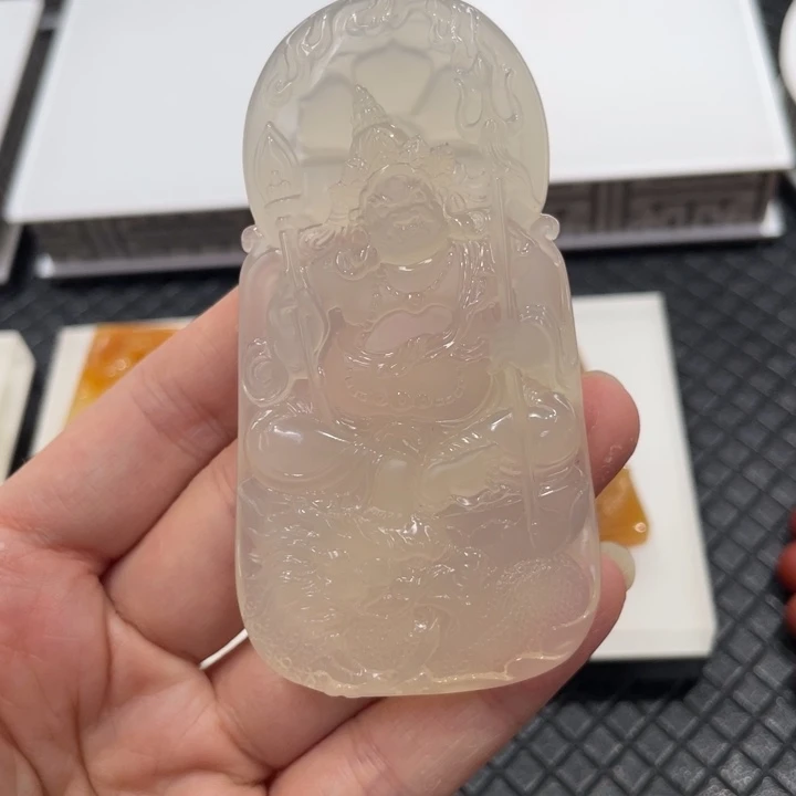 石英质玉（黄龙玉）未镶嵌笔搁