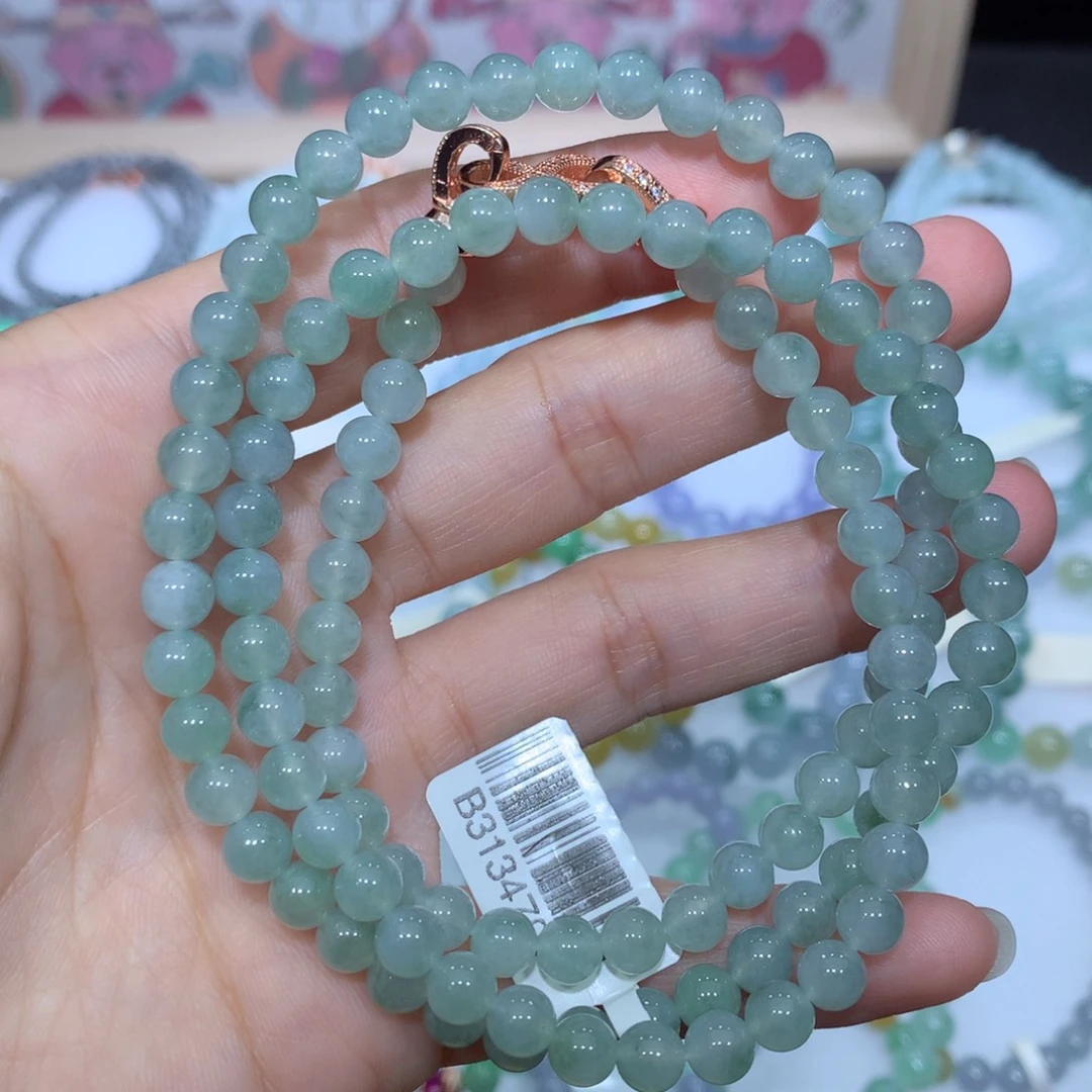 翡翠未镶嵌手链天然