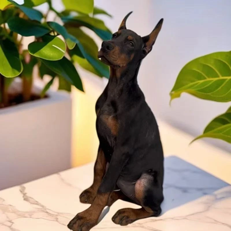 【烈焰杜宾】纯种杜宾犬大型宠物