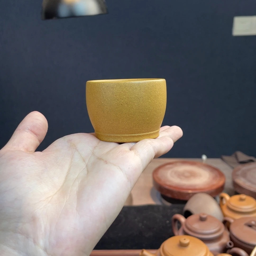 茶壶紫砂原矿主人杯黄金段50cc