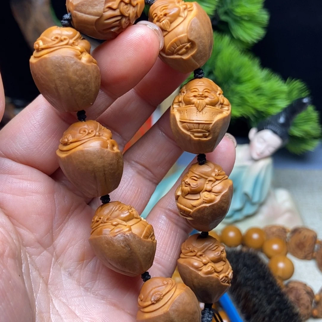 橄榄核手串/手链A**》包 衣站立财神