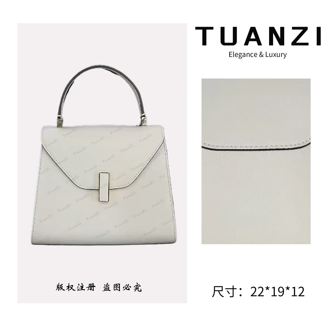 【22cm】手提斜挎腋下TUAN′ZI定制真皮女包 XKY-6996-岩石灰