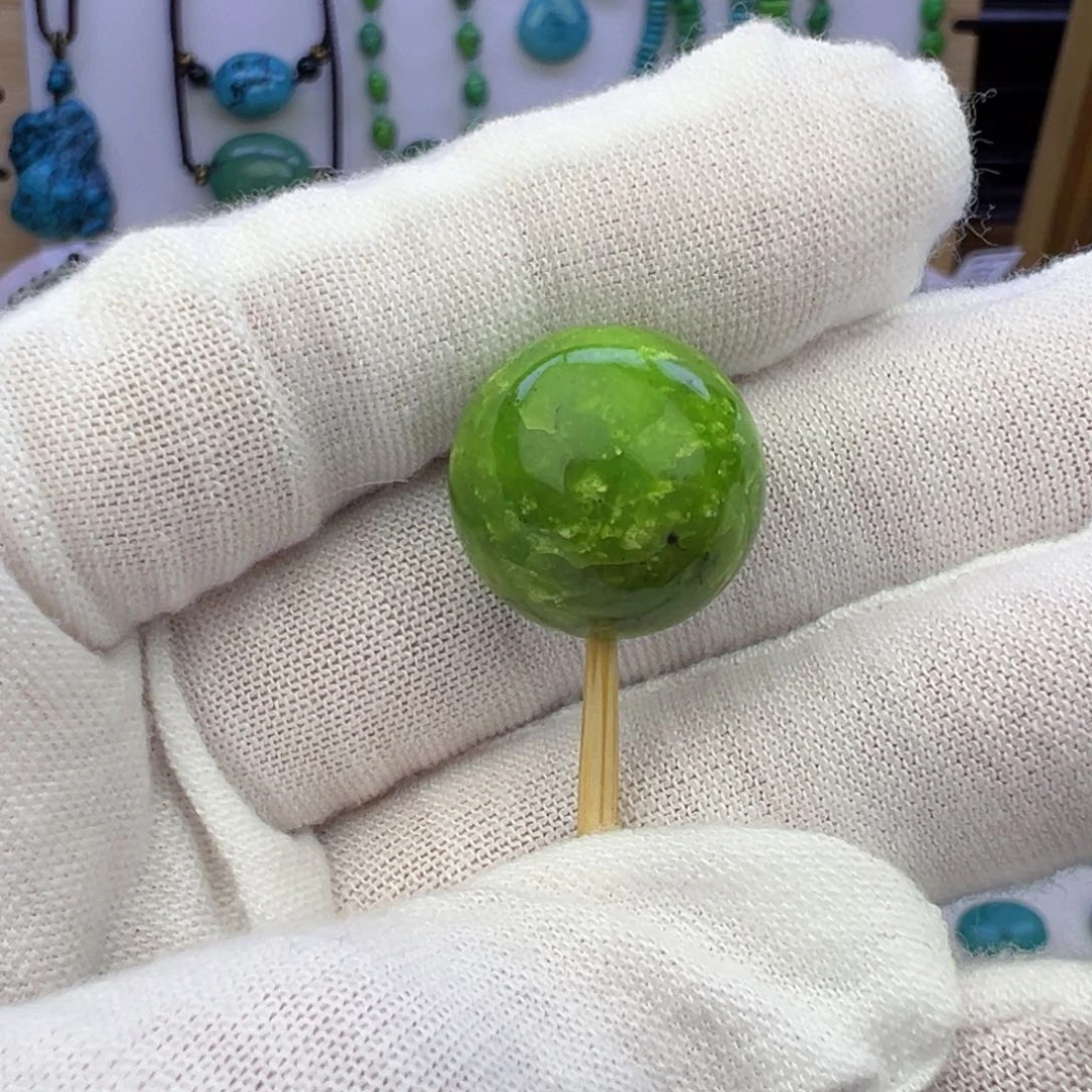 菜籽黄圆珠16.7mm兰