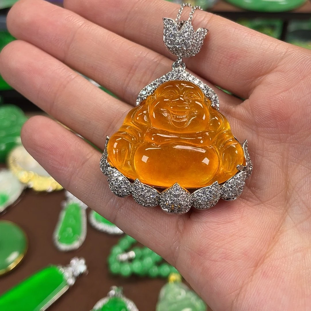 翡翠未镶嵌颈饰吊坠