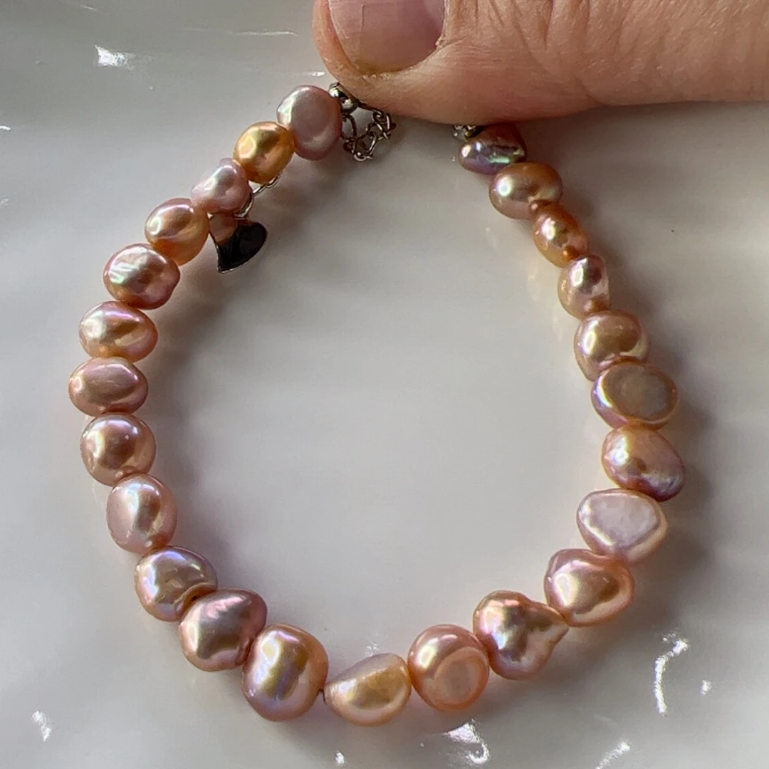 手绳合金淡水珍珠