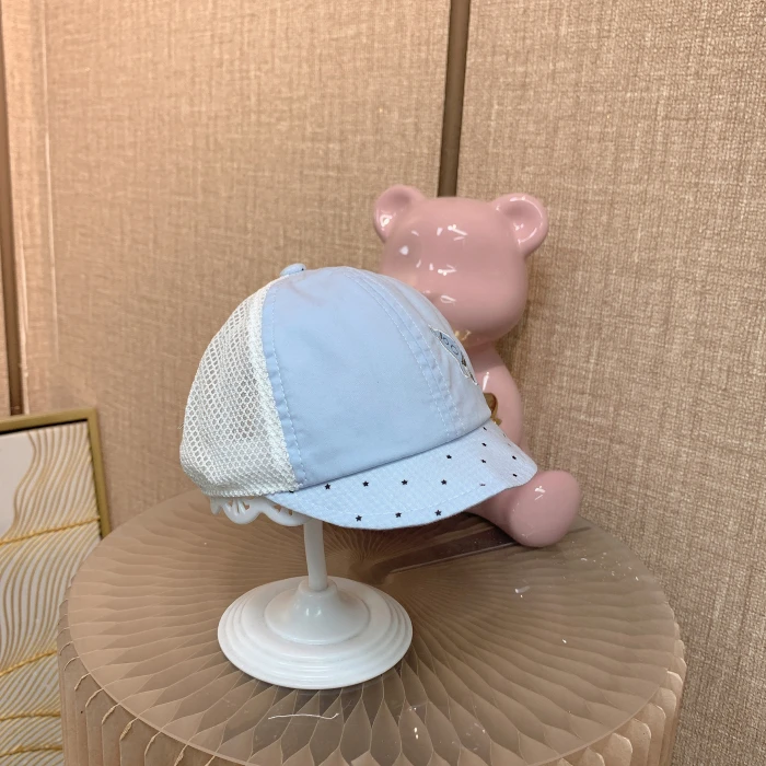 AZ339     宝宝蓝色拼接帽子