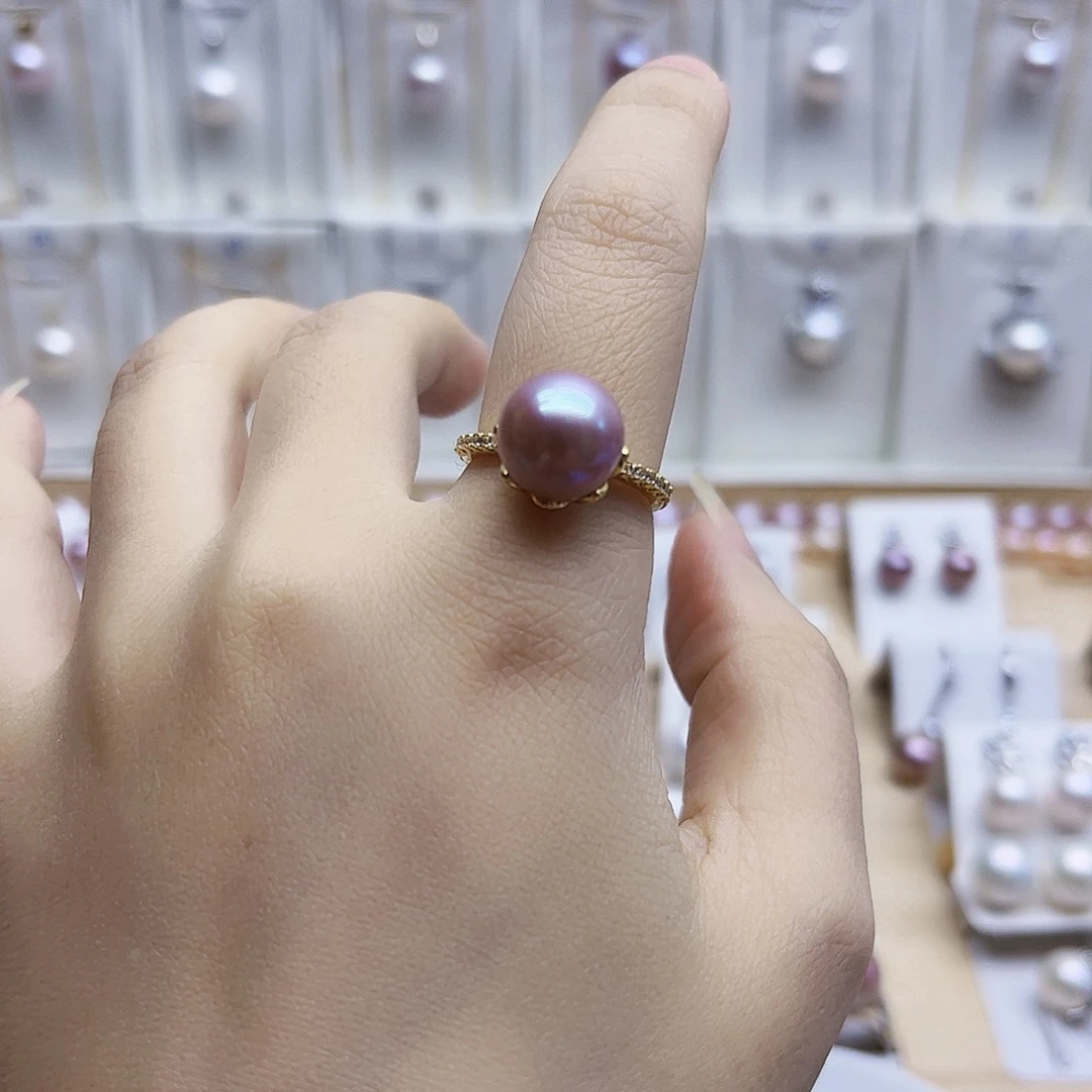 戒指合金淡水珍珠10.5