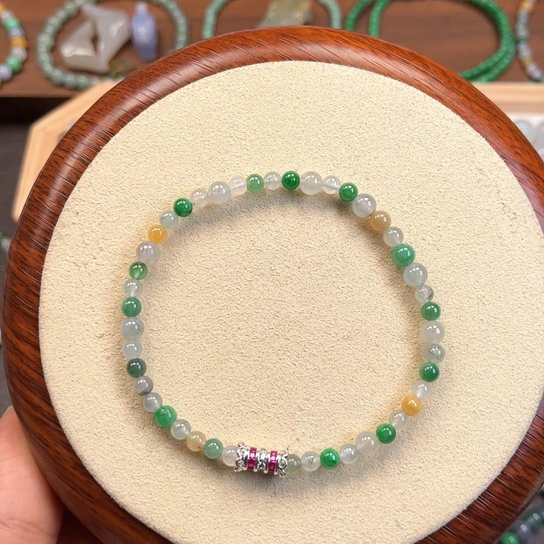 翡翠散珠翡翠A货特色手串