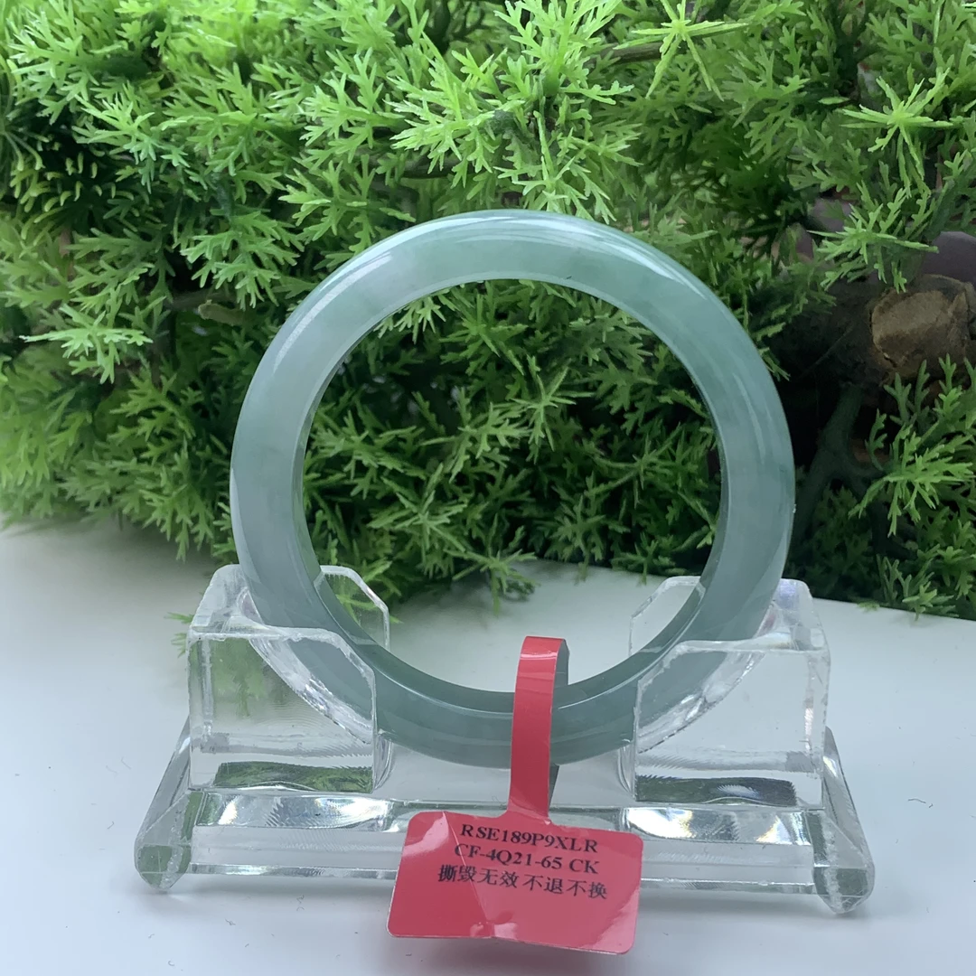 【刘思懿】天然缅甸A货翡翠手镯-W-3